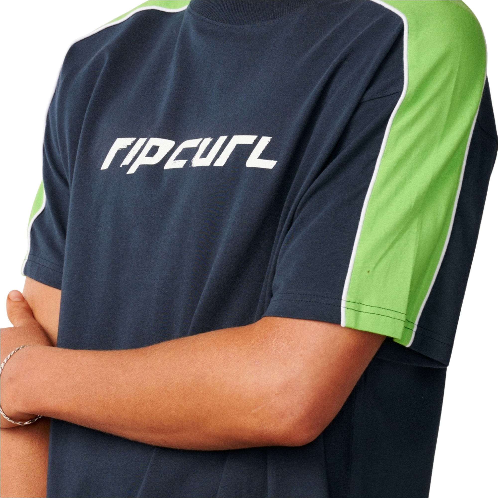 2026 Rip Curl Mens Archive Up Top Panel T-Shirt 129MTE - Dark Navy